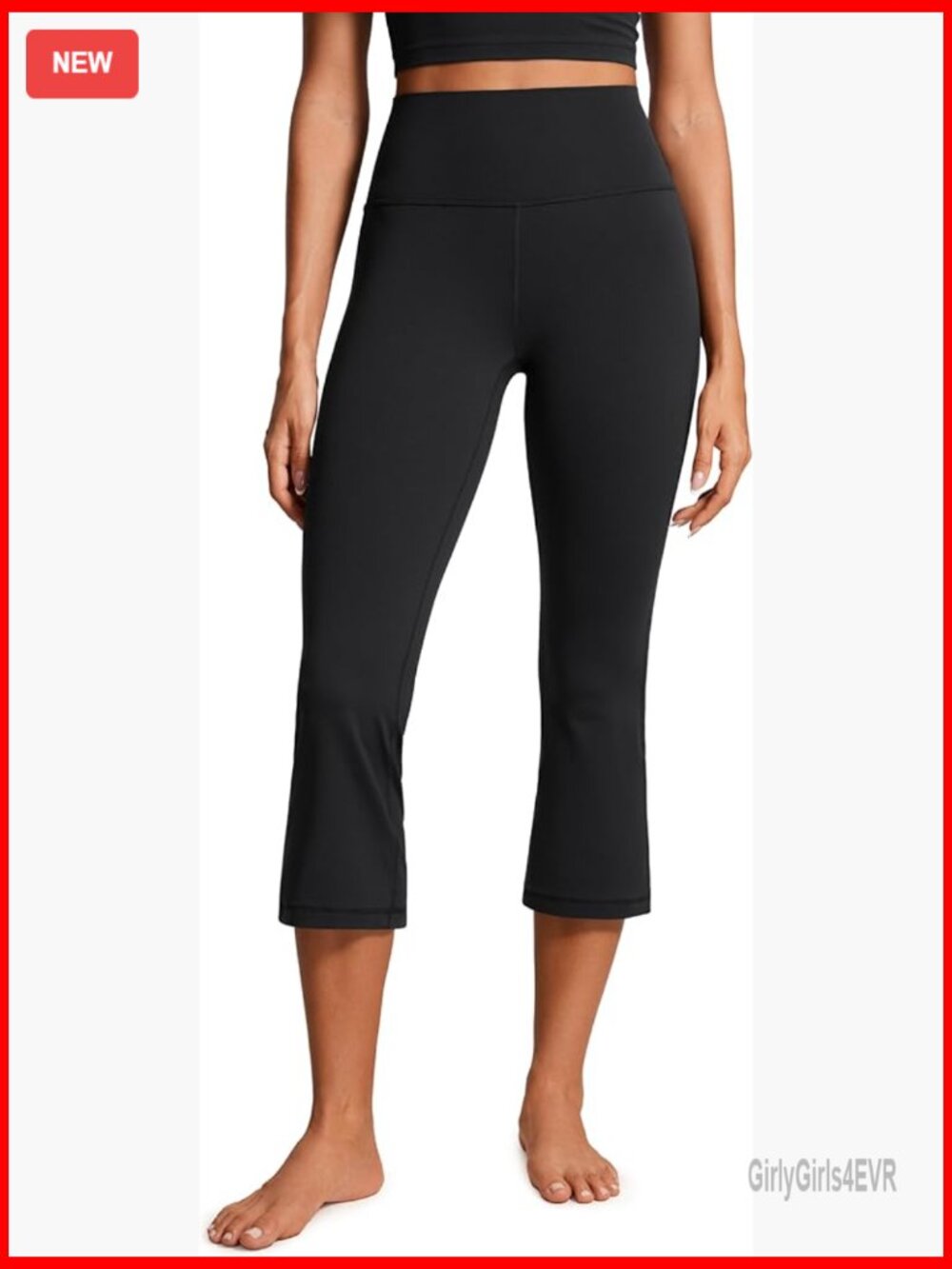 Butterluxe 23" Flare Capri Leggings Bootcut High Waisted Yoga Pants
